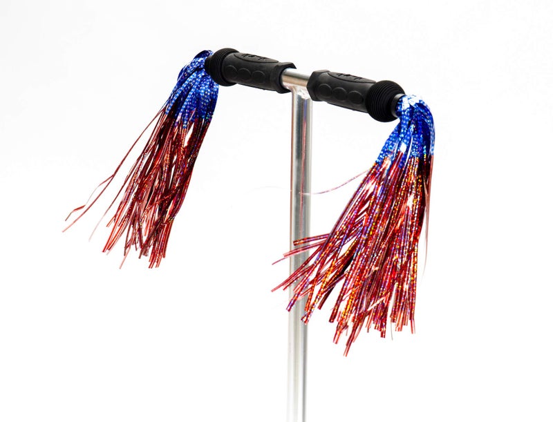 SCOOT Patriotic Stars & Stripes Bike Streamers for July 4th Celebrations - Image 1